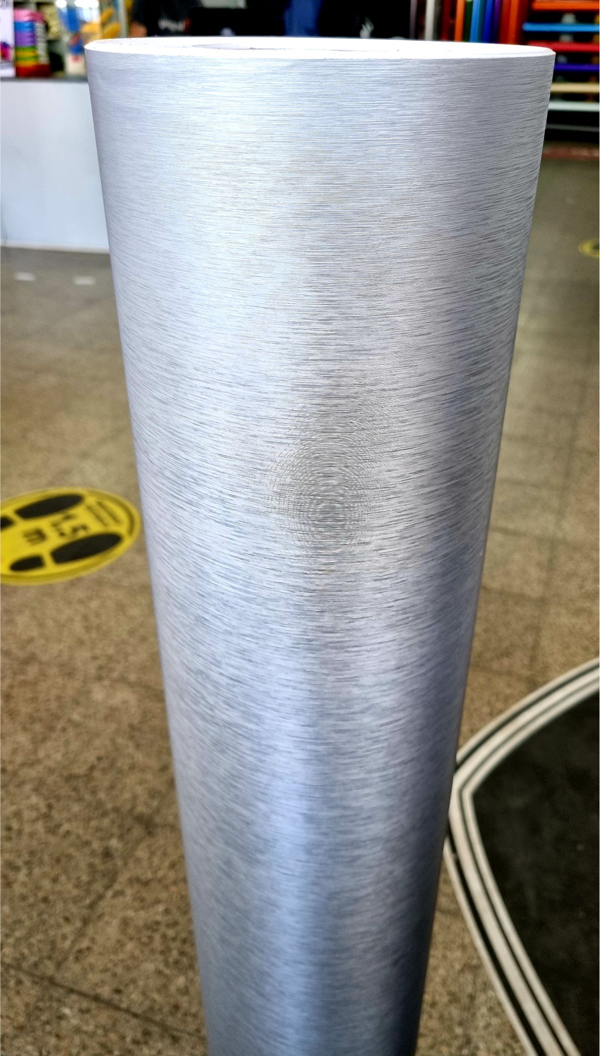 60 x 540 pulgadas (5 pies x 45 pies) gris grafito pesado metal brillante  brillante cerámica blanco metálico vinilo vinilo adhesivo auto hoja de